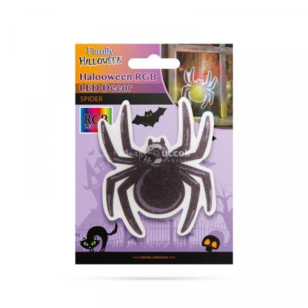 Halloween-i RGB LED öntapadós dekor - Pók