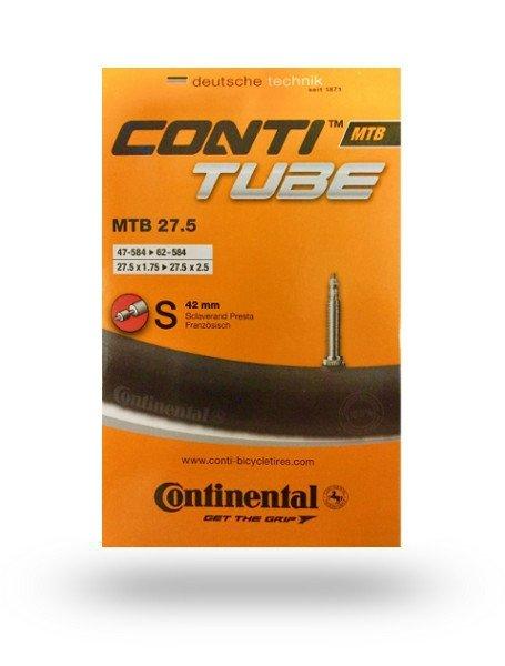 Continental MTB 27.5x1.75-2.5 (47/62-584) S42 presta szelepes kerékpár
gumitömlő