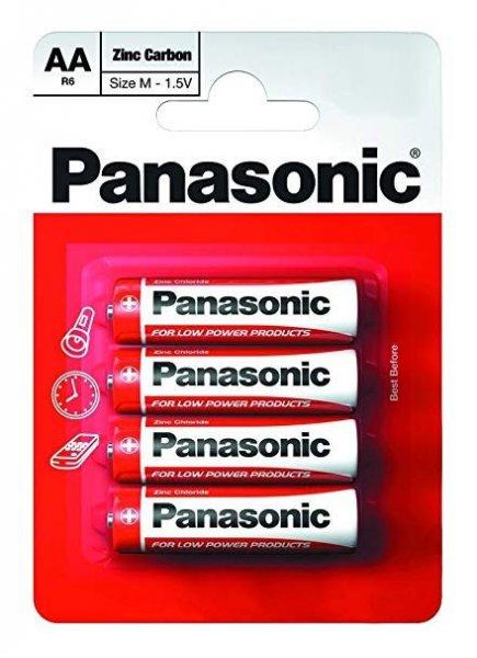 Panasonic RED féltartós elem ceruza AA (R6)bl/4