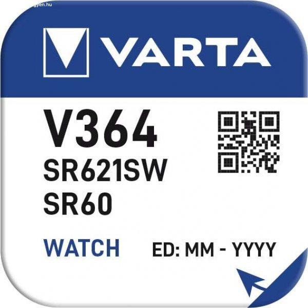 Varta V364 1,55V ezüst-oxid gombelem SR621 bl/1