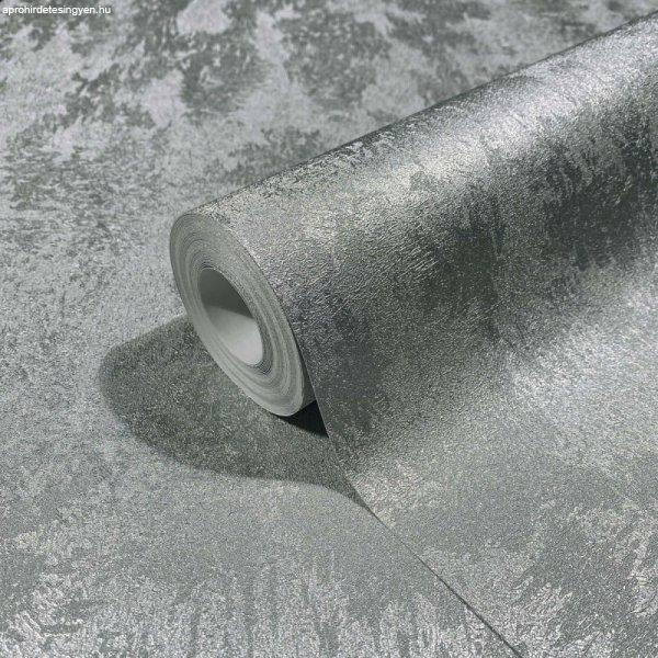 Fényes ezüst, beton mintás tapéta 34275