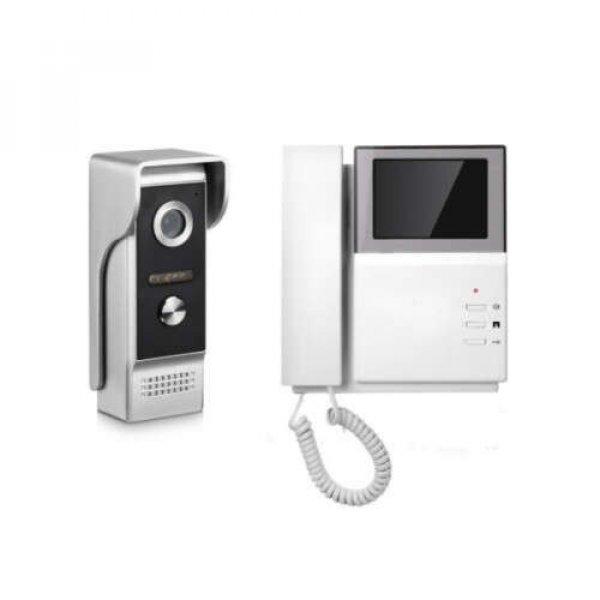 Videós kaputelefon, LCD monitor, Automatikus távirányítóval