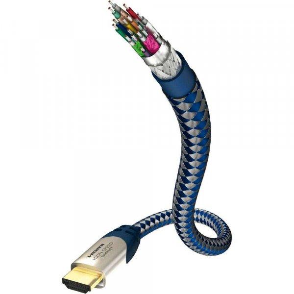 Inakustik 0042302 HDMI kábel 2 M HDMI A-típus (Standard) Kék