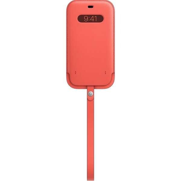 Apple Iphone 12 Pro Max Magsafe gyári rózsaszín bőr védőtok