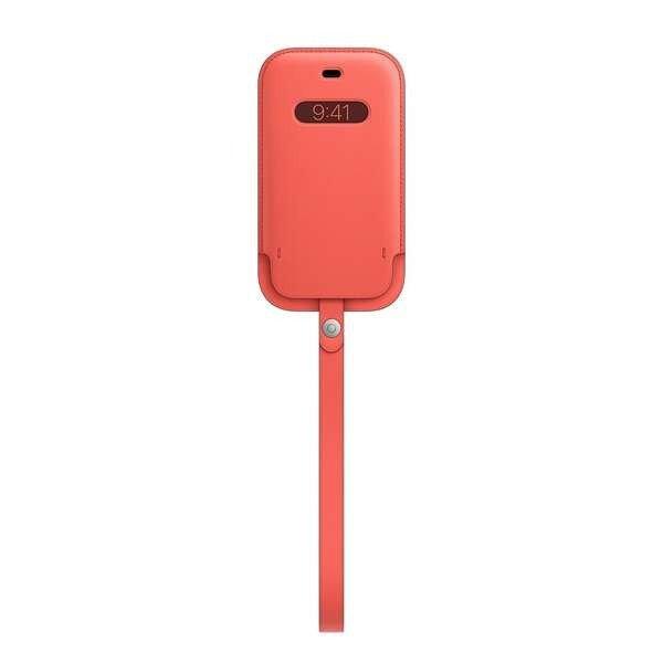Apple Iphone 12 Mini Leather Magsafe gyári rózsaszín bőr védőtok
