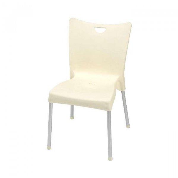 4 darabos kerti szék készlet krém színben