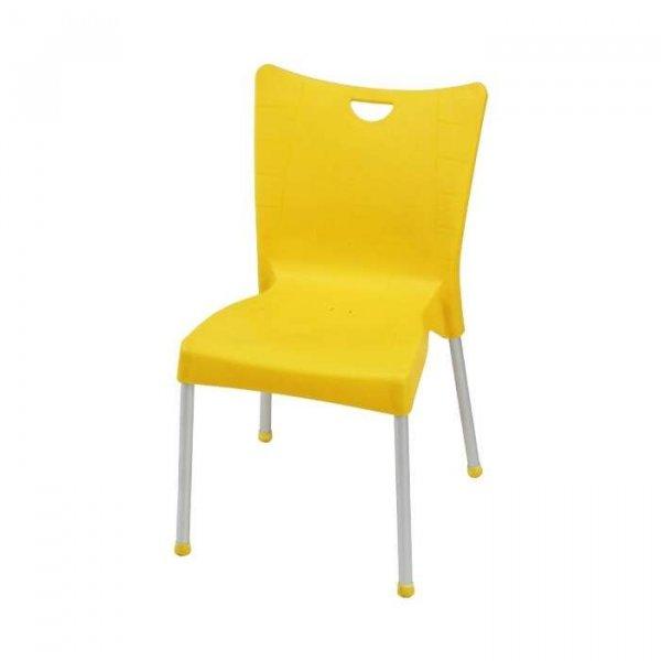 4 darabos kerti szék készlet sárga színben