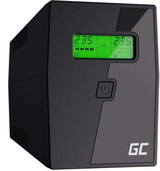 Green Cell UPS02 szünetmentes tápegység (UPS) Vonal interaktív 0,8 kVA 480 W
2 AC kimenet