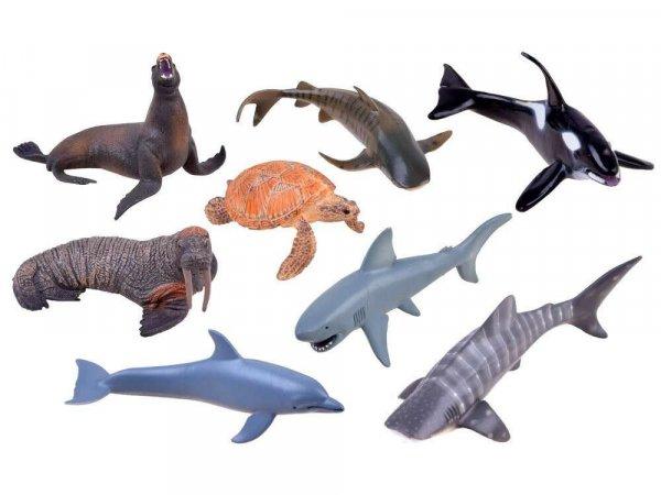 8 db figurás készlet, Jokomisiada, Tengeri állatok formája, Műanyag,
Többszínű