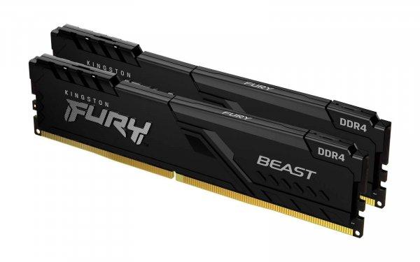 Kingston Fury Beast DDR4 32GB(2x16GB) 3200MHz CL16 DIMM 1.35V memória