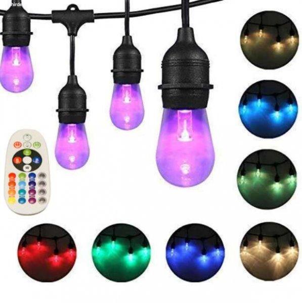 Malatec fényfüzér RGB LED izzókkal, 15 m, 21 világítási mód,
hangérzékelő, távirányító (BB-15736)