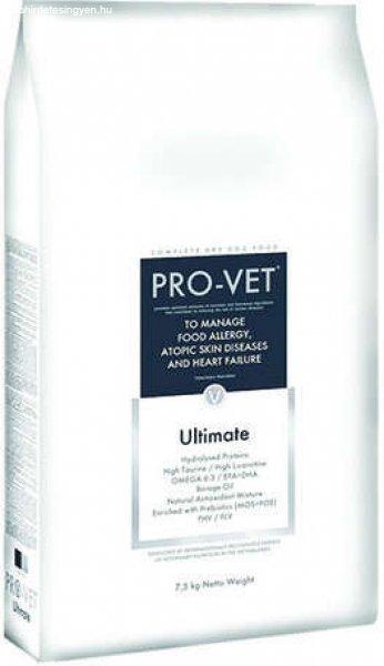 Pro-Vet Ultimate - Ételallergia, atópiás bőrbetegségek és
szívelégtelenségek kezelésére 7.5 kg