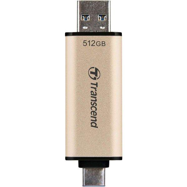 Transcend JetFlash 930C 512GB USB-C/USB 3.2 Gen1 420/400MB/s fekete/arany
pendrive