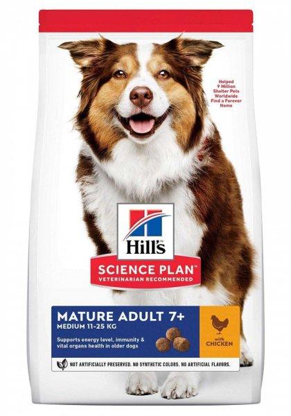 Hill's Sp canine  mature medium  csirkés 14 kg száraz kutyaeledel közepes
testű idősebb kutyáknak