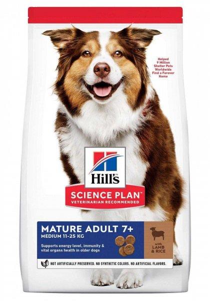 Hill's sp canine mature medium  bárány/rizs  14 kg  száraz kutyaeledel
közepes testű idősebb kutya részére