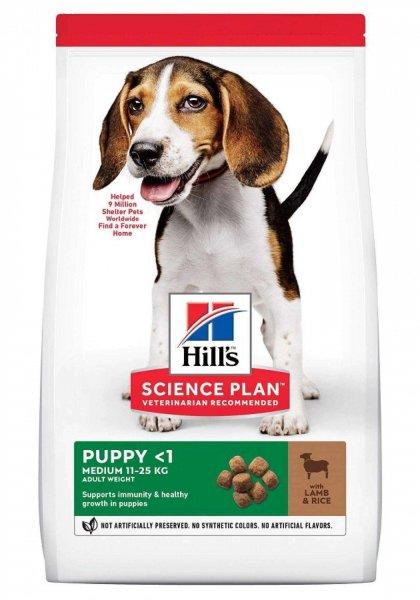 Hill's Sp canine puppy medium bárány és rizs  2,5  kg  száraz kutyaeledel
közepes testű kölyökkutyáknak  1 éves korig