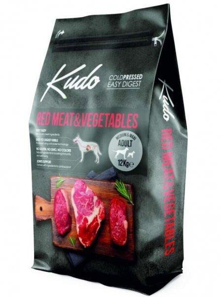 KUDO RED MEAT & VEGETABLES MEDIUM AND MAXI ADULT | 12 KG - Vörös húsos
kutyatáp közepes- és nagytestű fajtáknak