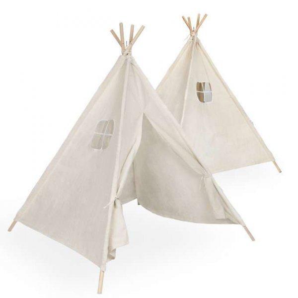 Tipi Wigwam Gyermek indián sátor 135cm #fehér