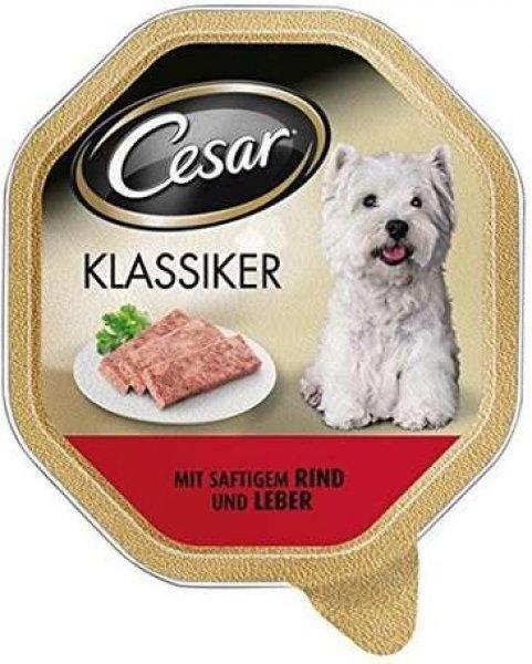Cesar marhahúsos és májas kutyaeledel alutálkában (35 x 150 g) 5250 g