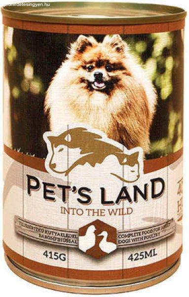 Pet's Land Dog konzerv baromfival (48 x 415 g) 19.92 kg