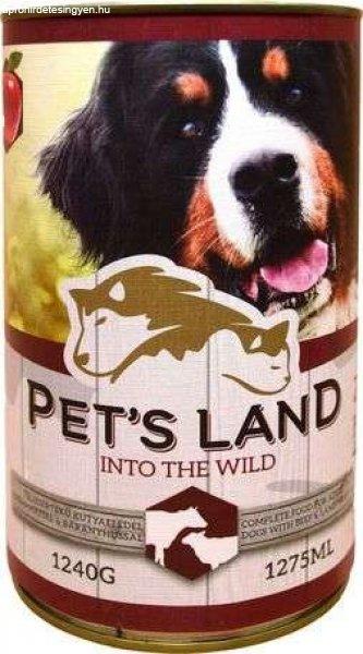 Pet's Land Dog konzerv marhamájjal, bárányhússal és almával (48 x 415 g)
19.92 kg