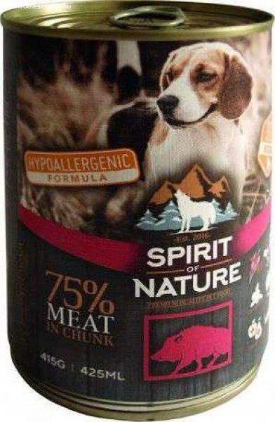 Spirit of Nature Dog vaddisznóhúsos konzerv (24 x 415 g) 9.96 kg