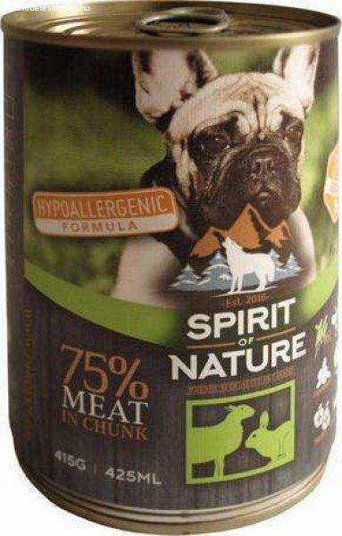Spirit of Nature Dog bárány- és nyúlhúsos konzerv (24 x 415 g) 9.96 kg