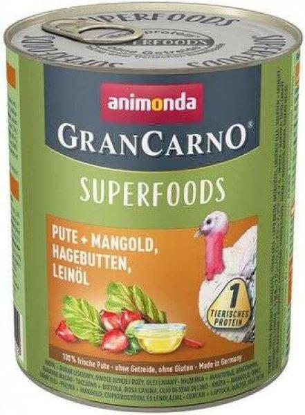 Animonda GranCarno Superfoods pulykával és csipkebogyóval (24 x 800 g) 1920 g