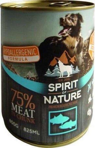 Spirit of Nature Dog tonhalas és lazacos konzerv (18 x 800 g) 14.4 kg