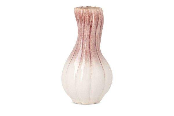 Evita kerámia váza Krémszín/rózsaszín 17x17x32 cm