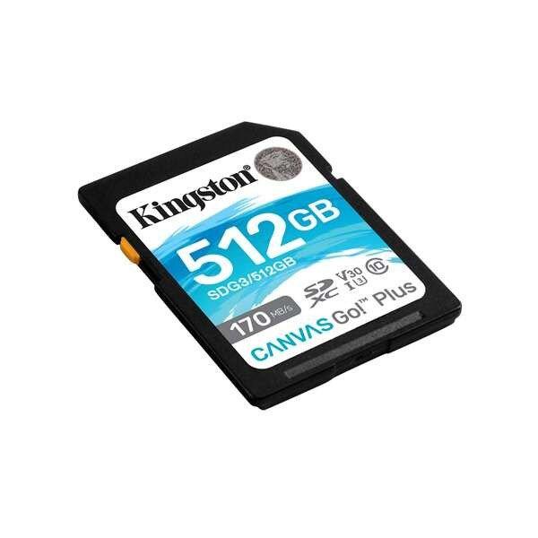 Kingston Canvas Go Plus 512GB SDXC Class 10 UHS-I U3 memóriakártya