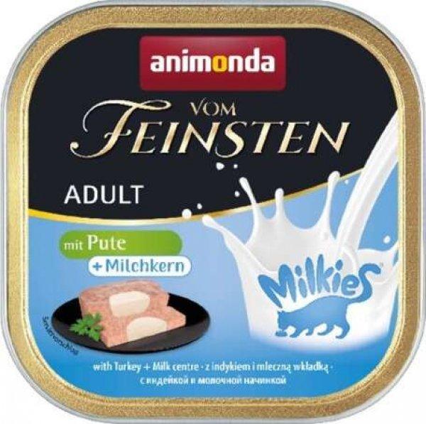 Animonda Vom Feinsten pulykahúsos macskaeledel tejes töltelékkel (64 x 100 g)
6400 g