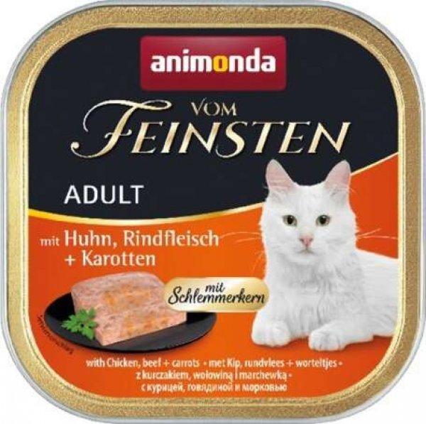 Animonda Vom Feinsten Gourmet csirkés, marhás és sárgarépás alutálkás
macskaeledel (64 x 100 g) 6,4 kg