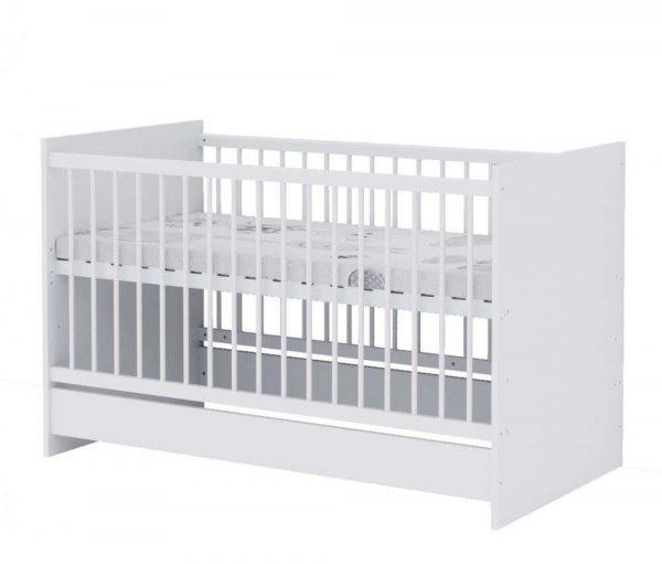 Baby Shop Basic átalakítható babaágy 70×140-es, bordázott fehér