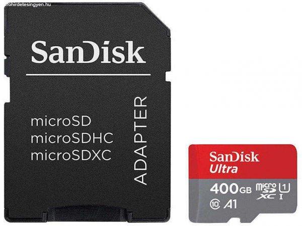 SanDisk Ultra SDSQUA4-400G-GN6MA 400GB MicroSDXC A1 Class 10 UHS-I
memóriakártya adapterrel