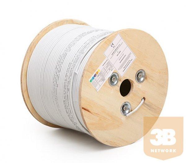 KELine STP 4x2xAWG23 kábel, Kategória 6A, 550 MHz, LSOH, Euroclass Dca -s2,
d2, a1
