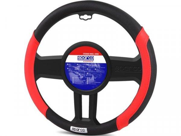 Kormányvédő SPARCO piros fekete 37-39 cm