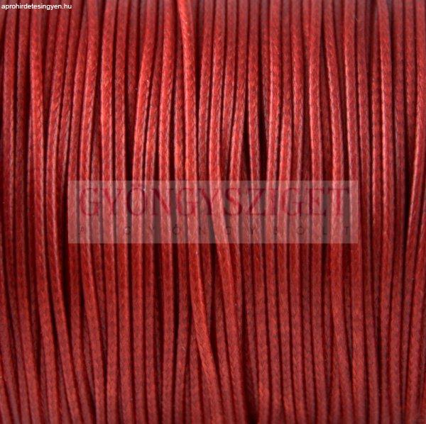 Viaszolt textilszál - Red - 1mm