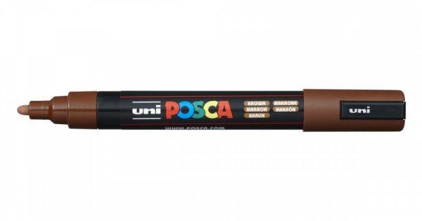 Dekormarker Uni Posca PC-5M 1.8-2.5 mm, kúpos, kakaó barna (cacao brown 84)