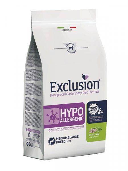 Exclusion Hypoallergenic Insect and Pea Medium & Large Breed 12 kg