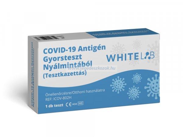 WHITELAB COVID-19 Antigén Gyorsteszt Nyálmintából (Tesztkazettás) 1db 