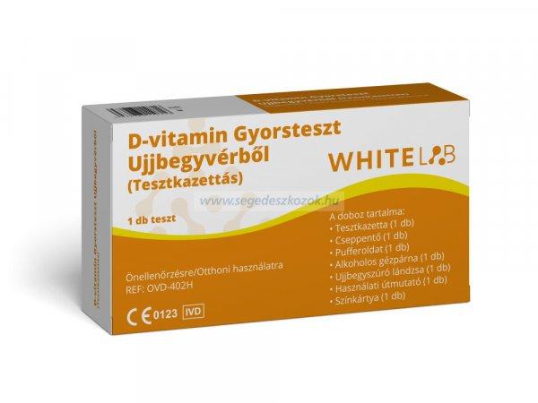 WHITELAB D-vitamin Gyorsteszt Ujjbegyvérből (Tesztkazettás) 1db