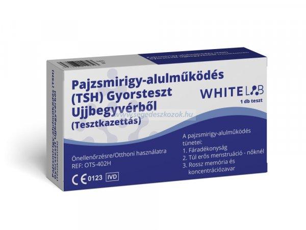 WHITELAB Pajzsmirigy-alulműködés (TSH) Gyorsteszt Ujjbegyvérből
(Tesztkazettás) 1db