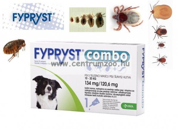 Fypryst Combo Medium Spot On 10-20kg 1,34ml 134mg ampulla kullancs és bolha
elleni csepp Kutyáknak