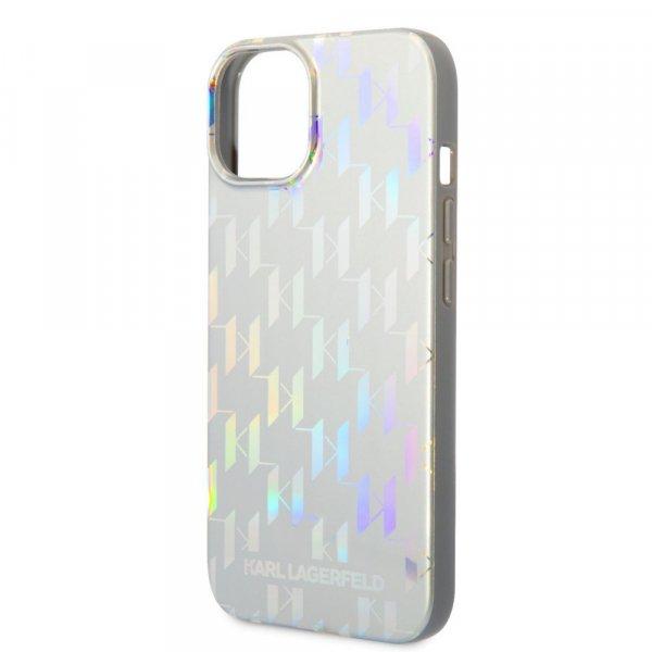 Karl Lagerfeld Iridescent Monogram Apple iPhone 14 Plus (6.7) hátlapvédő tok
ezüst (KLHCP14SLGMMSV3)