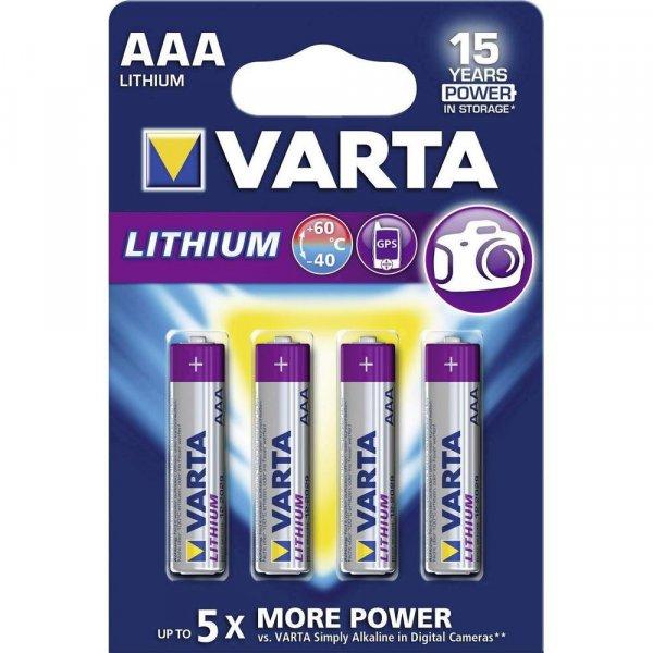 Varta Lithium AAA mikro elem Bl/4