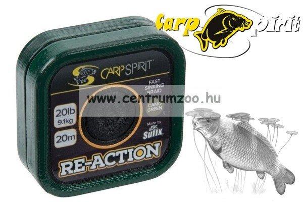 Carp Spirit Re-Action Braid 20Lbs 9,1Kg 20M Camo Green - Fonott Előkezsinór