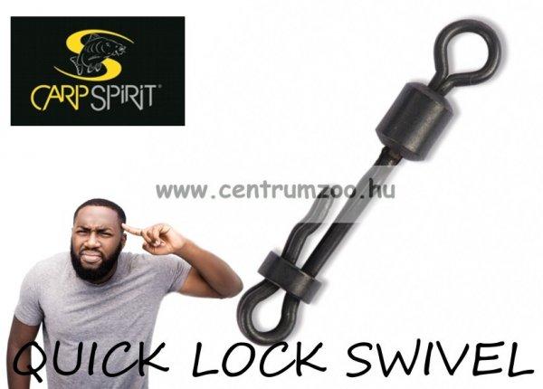 Carp Spirit Quick Lock Swivel Gyorszáras Kapocs Matt Fekete 10Db (Acs290002)