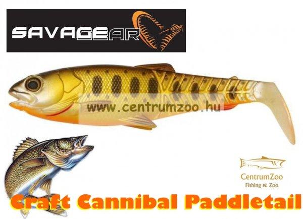 Savage Gear Craft Cannibal Paddletail 10.5Cm 12G Gumihal Olive Pearl Hot Orange
(71816)