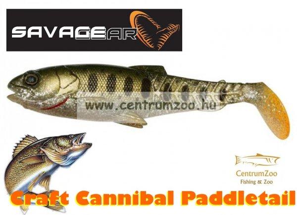 Savage Gear Craft Cannibal Paddletail 8.5Cm 7G Gumihal Olive Silver Smolt
(71807)